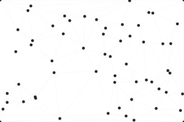 Bağlı Noktalar ve Çizgiler Çokgen Teknoloji Yapısı ile Soyut Geometrik Ağ Ağı Ağı Arkaplanı