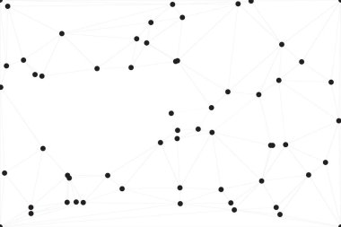 Bağlı Noktalar ve Çizgiler Çokgen Teknoloji Yapısı ile Soyut Geometrik Ağ Ağı Ağı Arkaplanı