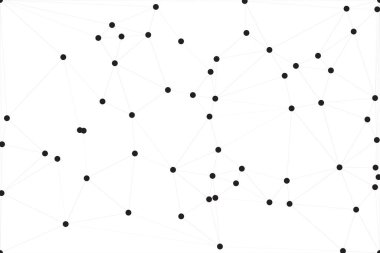 Bağlı Noktalar ve Çizgiler Çokgen Teknoloji Yapısı ile Soyut Geometrik Ağ Ağı Ağı Arkaplanı