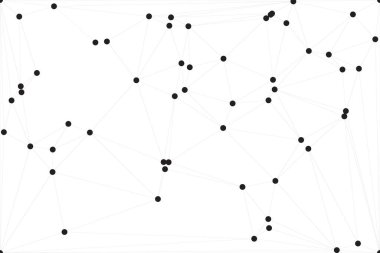 Bağlı Noktalar ve Çizgiler Çokgen Teknoloji Yapısı ile Soyut Geometrik Ağ Ağı Ağı Arkaplanı