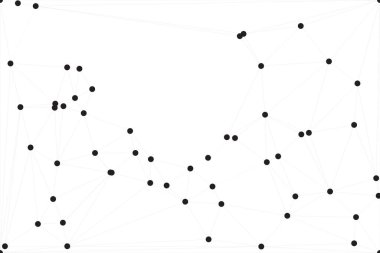 Bağlı Noktalar ve Çizgiler Çokgen Teknoloji Yapısı ile Soyut Geometrik Ağ Ağı Ağı Arkaplanı