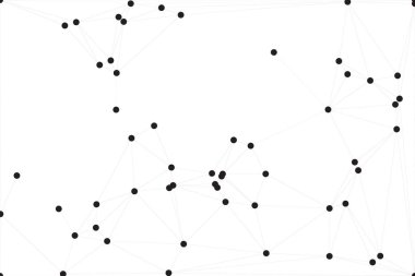 Bağlı Noktalar ve Çizgiler Çokgen Teknoloji Yapısı ile Soyut Geometrik Ağ Ağı Ağı Arkaplanı