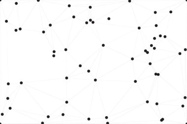 Bağlı Noktalar ve Çizgiler Çokgen Teknoloji Yapısı ile Soyut Geometrik Ağ Ağı Ağı Arkaplanı