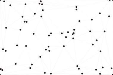 Bağlı Noktalar ve Çizgiler Çokgen Teknoloji Yapısı ile Soyut Geometrik Ağ Ağı Ağı Arkaplanı