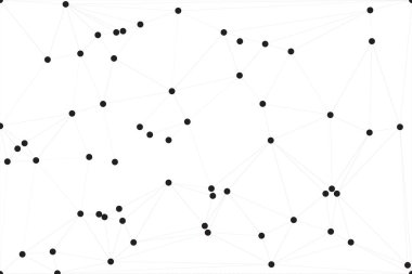 Bağlı Noktalar ve Çizgiler Çokgen Teknoloji Yapısı ile Soyut Geometrik Ağ Ağı Ağı Arkaplanı