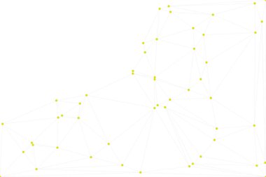 Bağlı Noktalar ve Çizgiler Çokgen Teknoloji Yapısı ile Soyut Geometrik Ağ Ağı Ağı Arkaplanı
