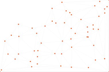 Bağlı Noktalar ve Çizgiler Çokgen Teknoloji Yapısı ile Soyut Geometrik Ağ Ağı Ağı Arkaplanı