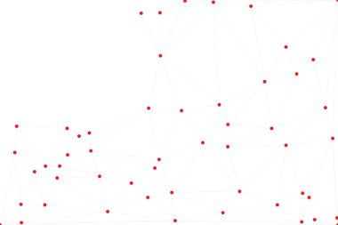 Bağlı Noktalar ve Çizgiler Çokgen Teknoloji Yapısı ile Soyut Geometrik Ağ Ağı Ağı Arkaplanı