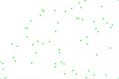 Bağlı Noktalar ve Çizgiler Çokgen Teknoloji Yapısı ile Soyut Geometrik Ağ Ağı Ağı Arkaplanı