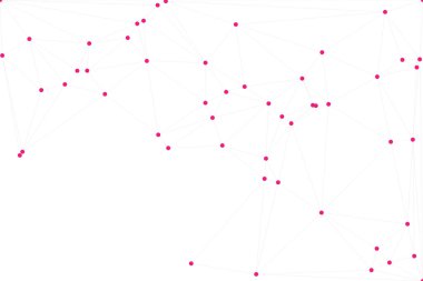 Bağlı Noktalar ve Çizgiler Çokgen Teknoloji Yapısı ile Soyut Geometrik Ağ Ağı Ağı Arkaplanı