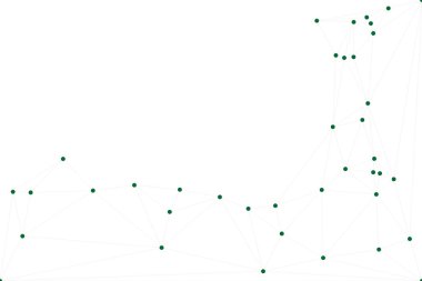Bağlı Noktalar ve Çizgiler Çokgen Teknoloji Yapısı ile Soyut Geometrik Ağ Ağı Ağı Arkaplanı