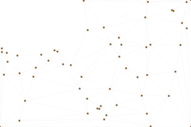 Bağlı Noktalar ve Çizgiler Çokgen Teknoloji Yapısı ile Soyut Geometrik Ağ Ağı Ağı Arkaplanı