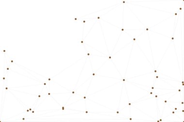 Bağlı Noktalar ve Çizgiler Çokgen Teknoloji Yapısı ile Soyut Geometrik Ağ Ağı Ağı Arkaplanı