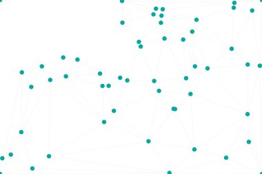 Bağlı Noktalar ve Çizgiler Çokgen Teknoloji Yapısı ile Soyut Geometrik Ağ Ağı Ağı Arkaplanı