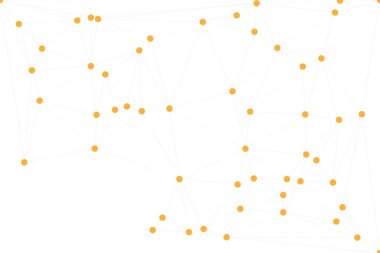 Bağlı Noktalar ve Çizgiler Çokgen Teknoloji Yapısı ile Soyut Geometrik Ağ Ağı Ağı Arkaplanı