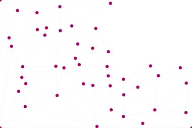 Bağlı Noktalar ve Çizgiler Çokgen Teknoloji Yapısı ile Soyut Geometrik Ağ Ağı Ağı Arkaplanı