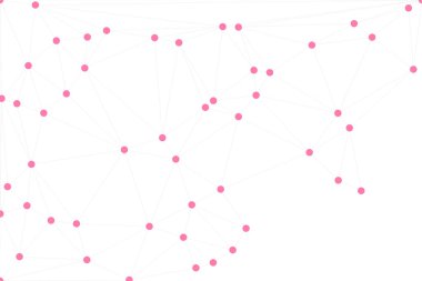 Bağlı Noktalar ve Çizgiler Çokgen Teknoloji Yapısı ile Soyut Geometrik Ağ Ağı Ağı Arkaplanı
