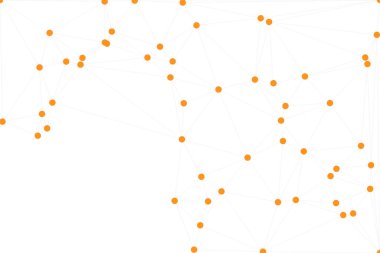 Bağlı Noktalar ve Çizgiler Çokgen Teknoloji Yapısı ile Soyut Geometrik Ağ Ağı Ağı Arkaplanı