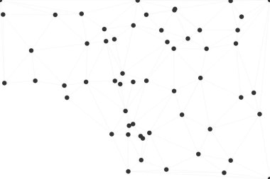 Bağlı Noktalar ve Çizgiler Çokgen Teknoloji Yapısı ile Soyut Geometrik Ağ Ağı Ağı Arkaplanı