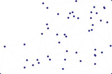 Bağlı Noktalar ve Çizgiler Çokgen Teknoloji Yapısı ile Soyut Geometrik Ağ Ağı Ağı Arkaplanı