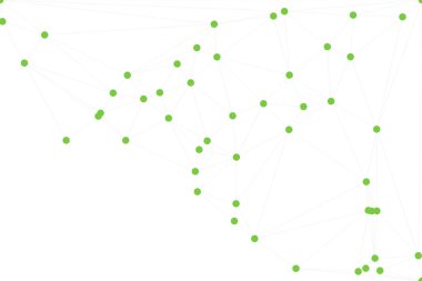 Bağlı Noktalar ve Çizgiler Çokgen Teknoloji Yapısı ile Soyut Geometrik Ağ Ağı Ağı Arkaplanı