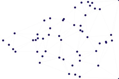 Bağlı Noktalar ve Çizgiler Çokgen Teknoloji Yapısı ile Soyut Geometrik Ağ Ağı Ağı Arkaplanı