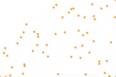 Bağlı Noktalar ve Çizgiler Çokgen Teknoloji Yapısı ile Soyut Geometrik Ağ Ağı Ağı Arkaplanı