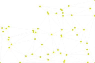 Bağlı Noktalar ve Çizgiler Çokgen Teknoloji Yapısı ile Soyut Geometrik Ağ Ağı Ağı Arkaplanı