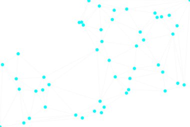Bağlı Noktalar ve Çizgiler Çokgen Teknoloji Yapısı ile Soyut Geometrik Ağ Ağı Ağı Arkaplanı