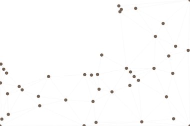 Bağlı Noktalar ve Çizgiler Çokgen Teknoloji Yapısı ile Soyut Geometrik Ağ Ağı Ağı Arkaplanı