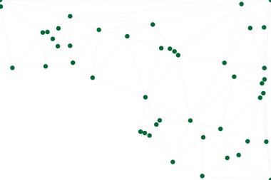 Bağlı Noktalar ve Çizgiler Çokgen Teknoloji Yapısı ile Soyut Geometrik Ağ Ağı Ağı Arkaplanı