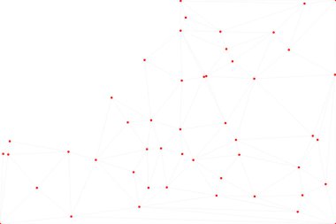 Bağlı Noktalar ve Çizgiler Çokgen Teknoloji Yapısı ile Soyut Geometrik Ağ Ağı Ağı Arkaplanı