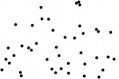Bağlı Noktalar ve Çizgiler Çokgen Teknoloji Yapısı ile Soyut Geometrik Ağ Ağı Ağı Arkaplanı