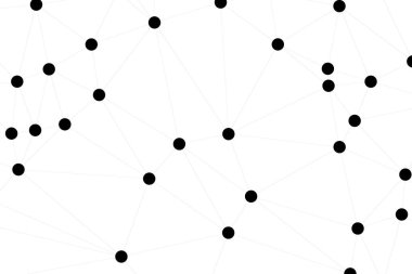 Bağlı Noktalar ve Çizgiler Çokgen Teknoloji Yapısı ile Soyut Geometrik Ağ Ağı Ağı Arkaplanı