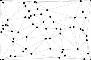 Bağlı Noktalar ve Çizgiler Çokgen Teknoloji Yapısı ile Soyut Geometrik Ağ Ağı Ağı Arkaplanı