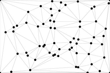 Bağlı Noktalar ve Çizgiler Çokgen Teknoloji Yapısı ile Soyut Geometrik Ağ Ağı Ağı Arkaplanı