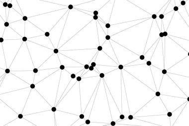 Bağlı Noktalar ve Çizgiler Çokgen Teknoloji Yapısı ile Soyut Geometrik Ağ Ağı Ağı Arkaplanı