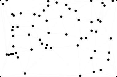 Bağlı Noktalar ve Çizgiler Çokgen Teknoloji Yapısı ile Soyut Geometrik Ağ Ağı Ağı Arkaplanı