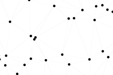 Bağlı Noktalar ve Çizgiler Çokgen Teknoloji Yapısı ile Soyut Geometrik Ağ Ağı Ağı Arkaplanı