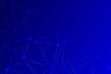 Bağlı Noktalar ve Çizgiler Çokgen Teknoloji Yapısı ile Soyut Geometrik Ağ Ağı Ağı Arkaplanı