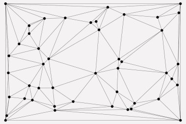 Bağlı Noktalar ve Çizgiler Çokgen Teknoloji Yapısı ile Soyut Geometrik Ağ Ağı Ağı Arkaplanı