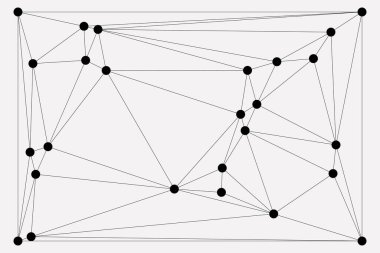 Bağlı Noktalar ve Çizgiler Çokgen Teknoloji Yapısı ile Soyut Geometrik Ağ Ağı Ağı Arkaplanı
