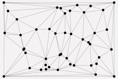 Bağlı Noktalar ve Çizgiler Çokgen Teknoloji Yapısı ile Soyut Geometrik Ağ Ağı Ağı Arkaplanı