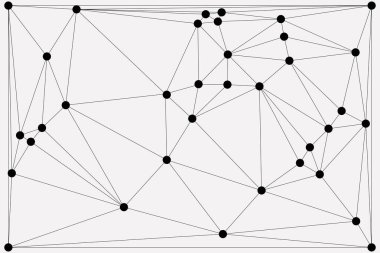 Bağlı Noktalar ve Çizgiler Çokgen Teknoloji Yapısı ile Soyut Geometrik Ağ Ağı Ağı Arkaplanı
