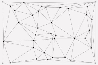 Bağlı Noktalar ve Çizgiler Çokgen Teknoloji Yapısı ile Soyut Geometrik Ağ Ağı Ağı Arkaplanı