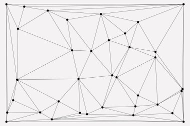 Bağlı Noktalar ve Çizgiler Çokgen Teknoloji Yapısı ile Soyut Geometrik Ağ Ağı Ağı Arkaplanı