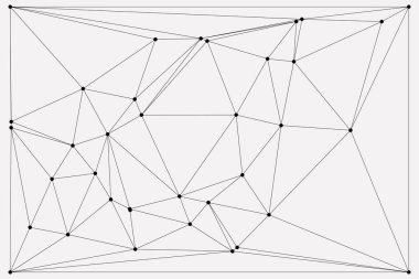 Bağlı Noktalar ve Çizgiler Çokgen Teknoloji Yapısı ile Soyut Geometrik Ağ Ağı Ağı Arkaplanı
