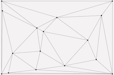 Bağlı Noktalar ve Çizgiler Çokgen Teknoloji Yapısı ile Soyut Geometrik Ağ Ağı Ağı Arkaplanı