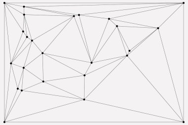 Bağlı Noktalar ve Çizgiler Çokgen Teknoloji Yapısı ile Soyut Geometrik Ağ Ağı Ağı Arkaplanı