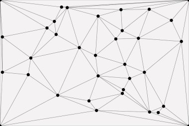 Bağlı Noktalar ve Çizgiler Çokgen Teknoloji Yapısı ile Soyut Geometrik Ağ Ağı Ağı Arkaplanı